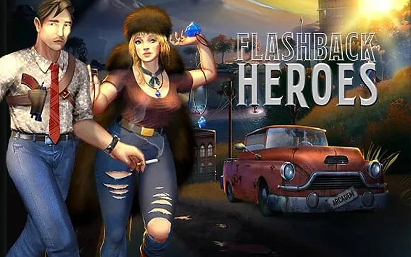 Retrocede en el tiempo con los héroes en Flashback Heroes en Win Unique Casino.