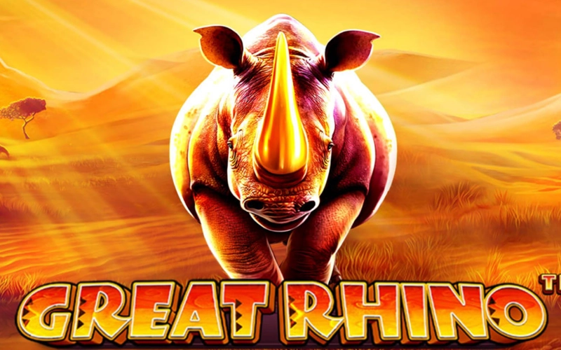 Lucha contra gigantes con cuernos en Great Rhino en Win Unique Casino.